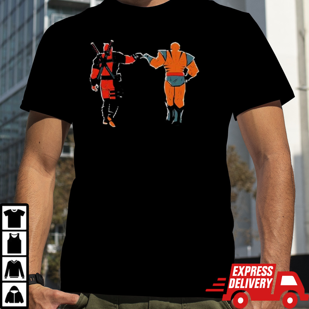 Friends Deadpool And Wolverine Fist Bump Shirt