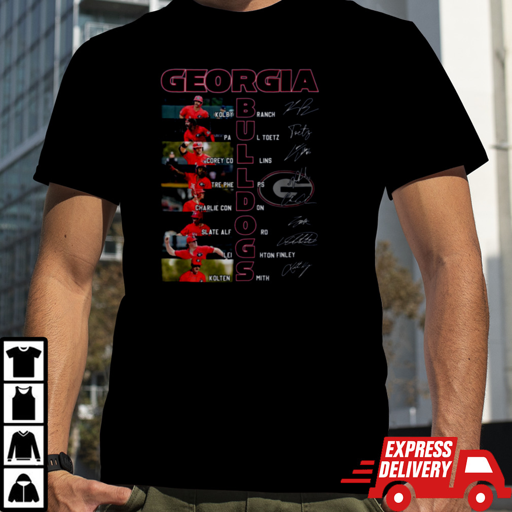 Georgia Bulldogs 2024 Times Starting Line Up T Shirt