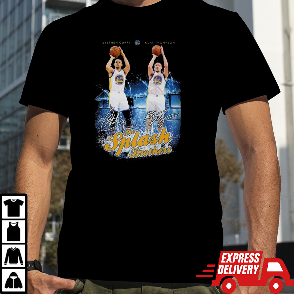 Golden State Warriors Klay Thompson Stephen Curry The Splash Brothers Signatures T-shirt