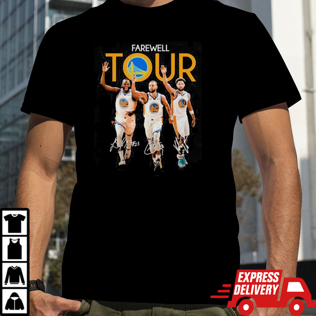 Golden State Warriors Thompson Curry Green Farewell Tour 2024 T-Shirt