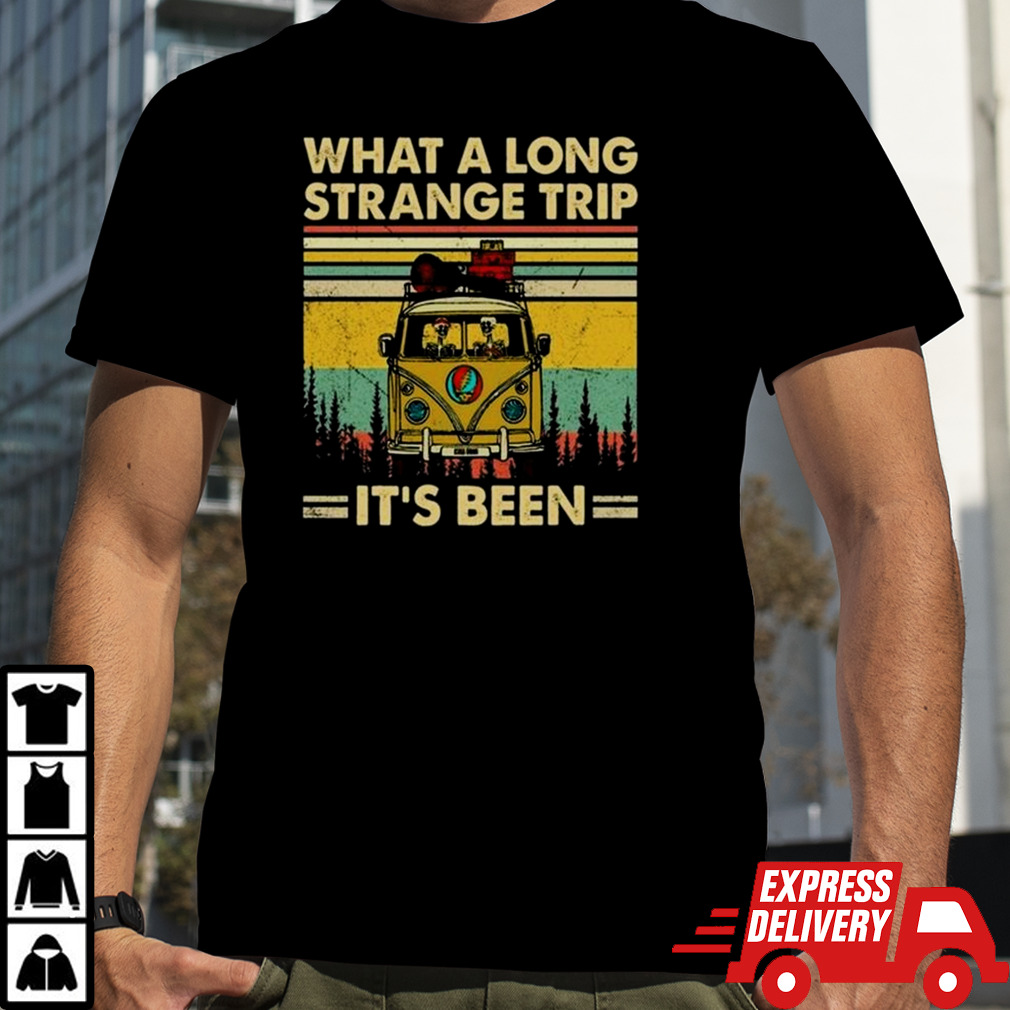 Grateful Dead It’s Been A Long Strange Trip Hippie Fan Rock What A Long Strange Trip It’s Been Vintage T-shirt