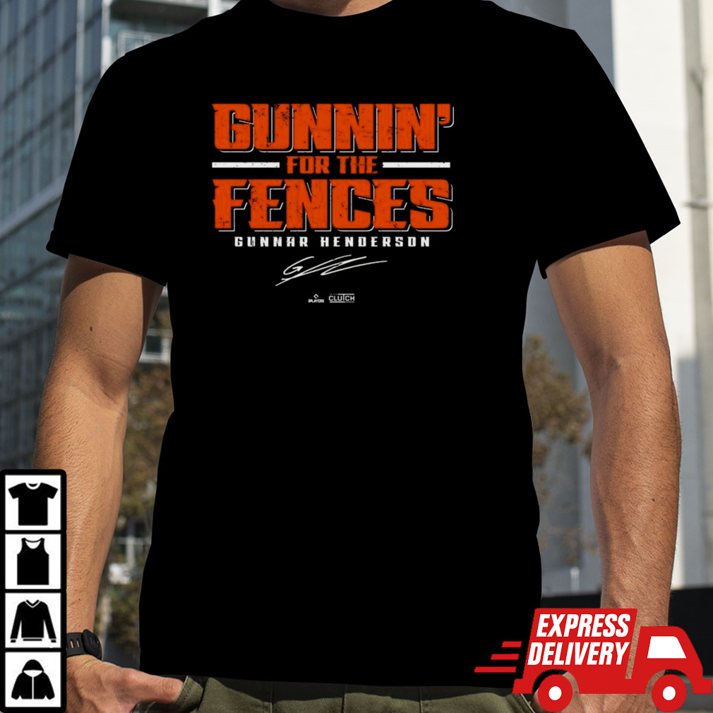 Gunnin’ For The Fences Gunnar Henderson Baltimore Orioles Signature T-shirt