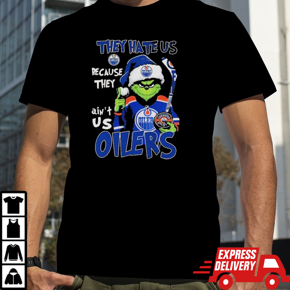 Hockey NHL Edmonton Oilers Grinch Christmas 2024 T-Shirt