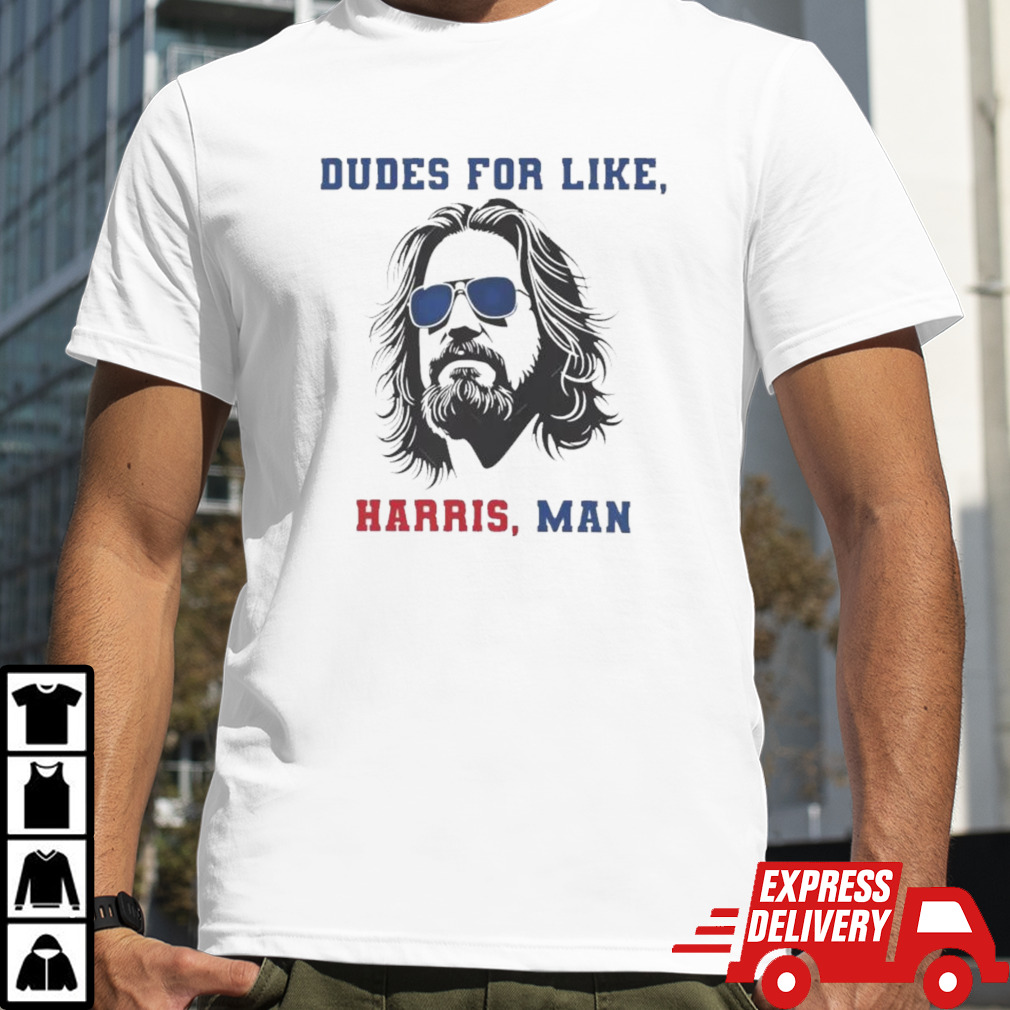 Dudes For Like Harris Man White Dudes For Harris T-shirt