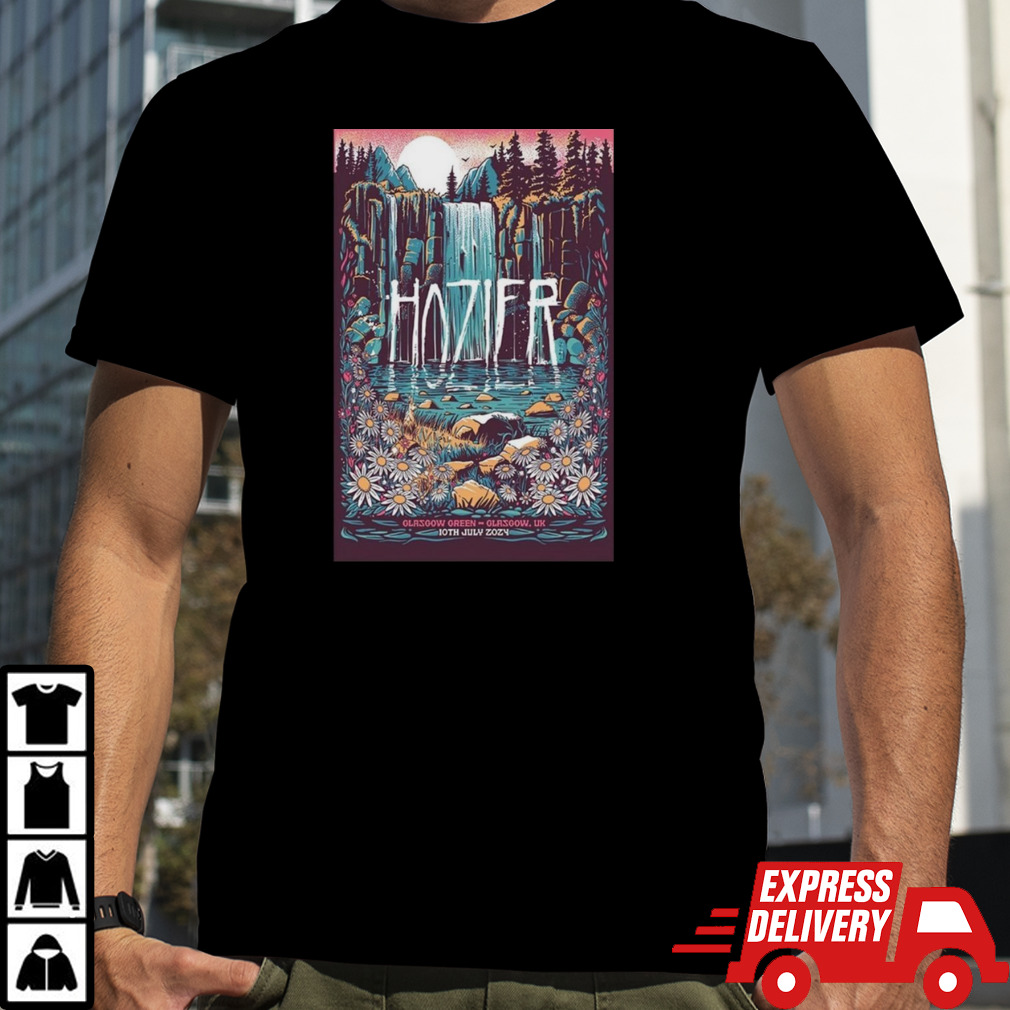 Hozier July 10 2024 Glasgow Green Glasgow UK Poster Shirt