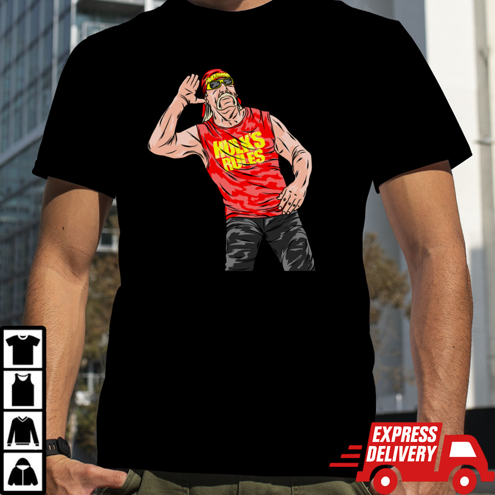 Hulk Hogan - Hulks Rules cartoon T-Shirt