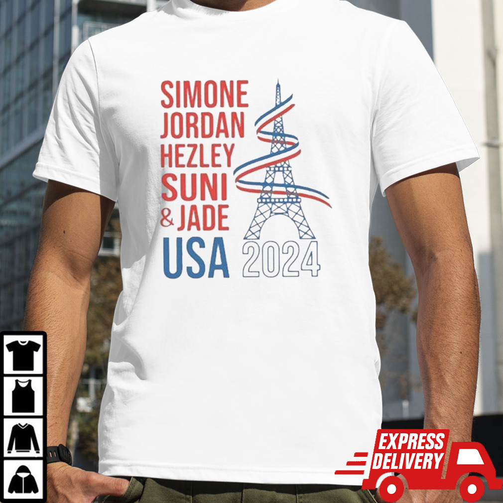 Simone Jordan Hezley Suni & Jade USA Paris 2024 T-shirt