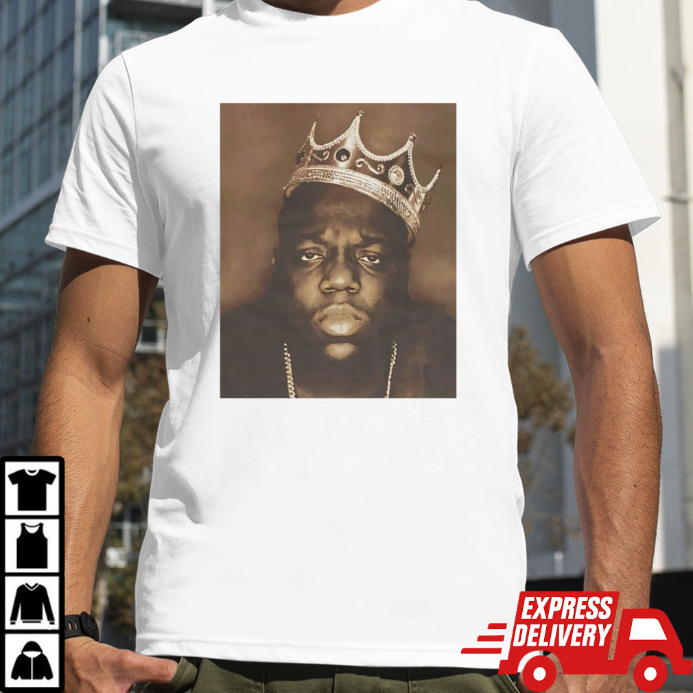 The Notorious B.I.G. King Crown Gold Chain Shirt