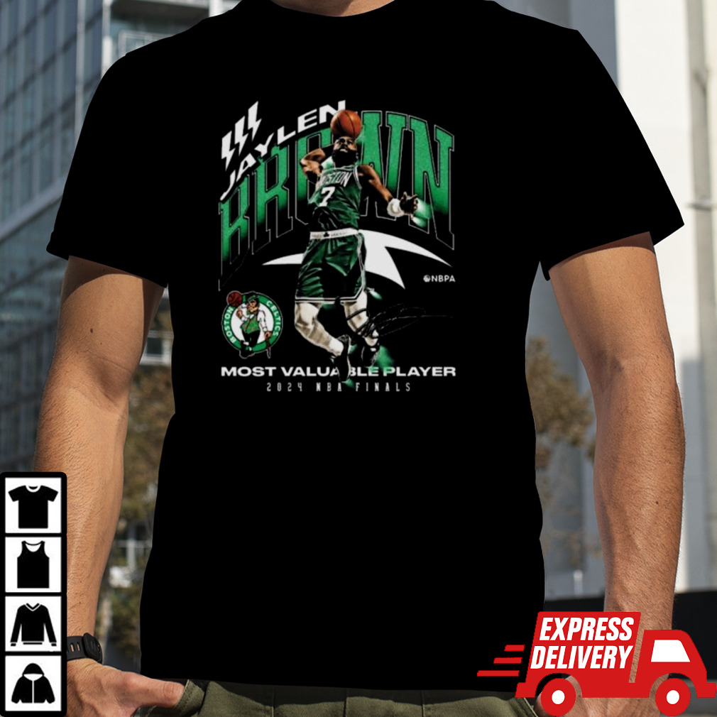 Jaylen Brown Boston Celtics 2024 NBA Finals MVP Award Signature shirt