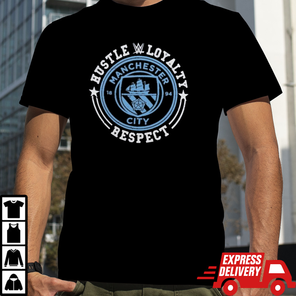 John Cena WWE x Manchester City Hustle Loyalty Respect T-Shirt