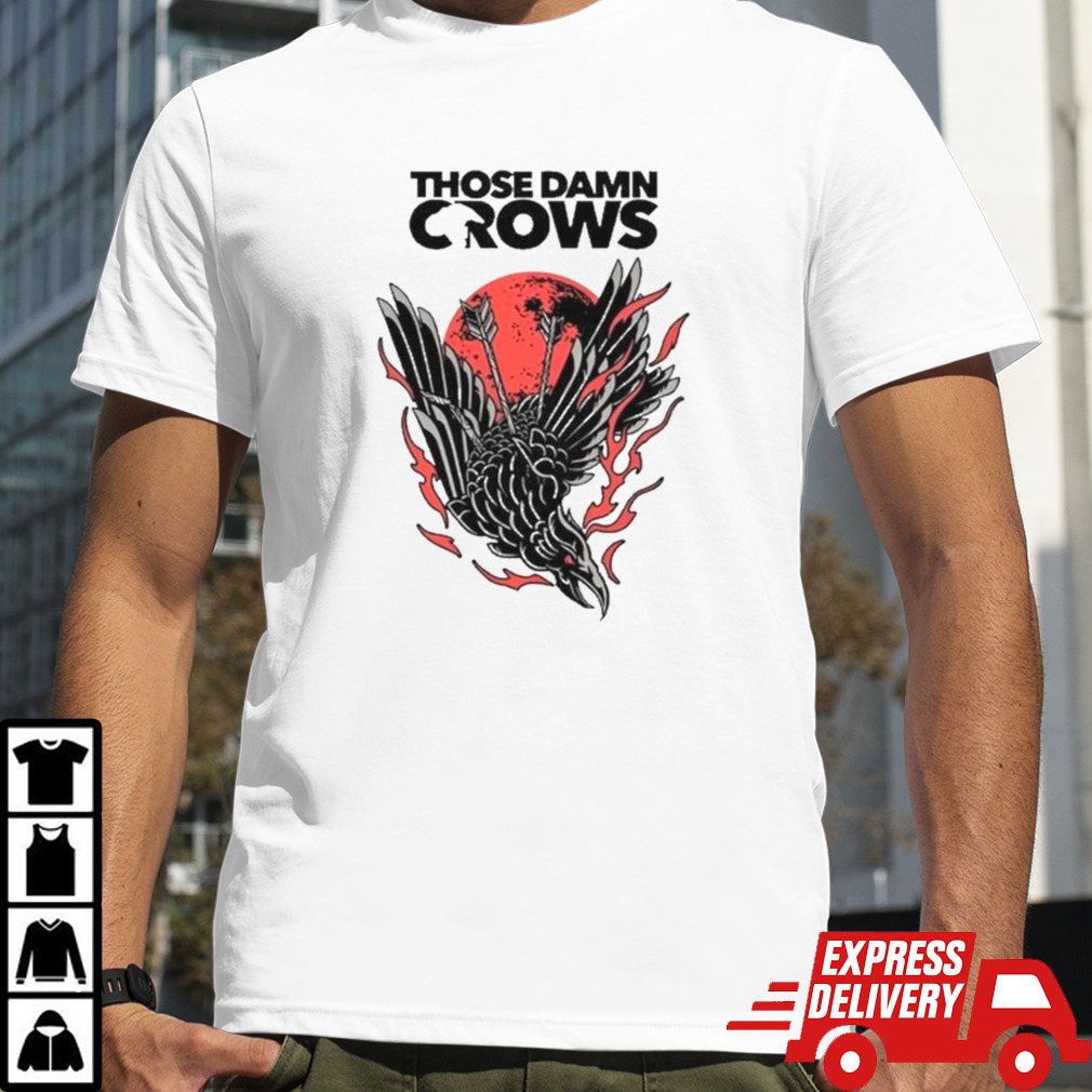 Those Damn Crows Diving Crow T-shirt