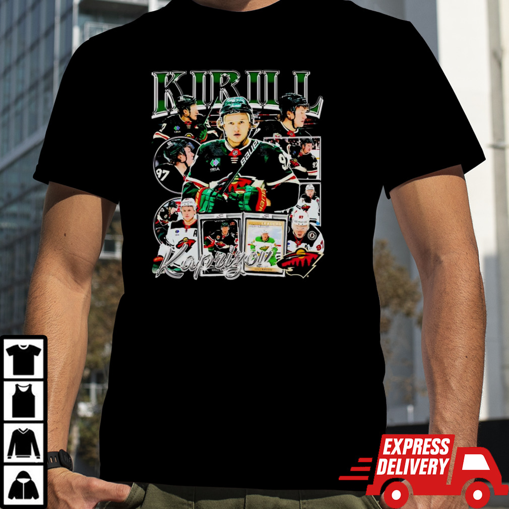 Kirill Kaprizov Wild Hockey Player Vintage Style Retro Shirt