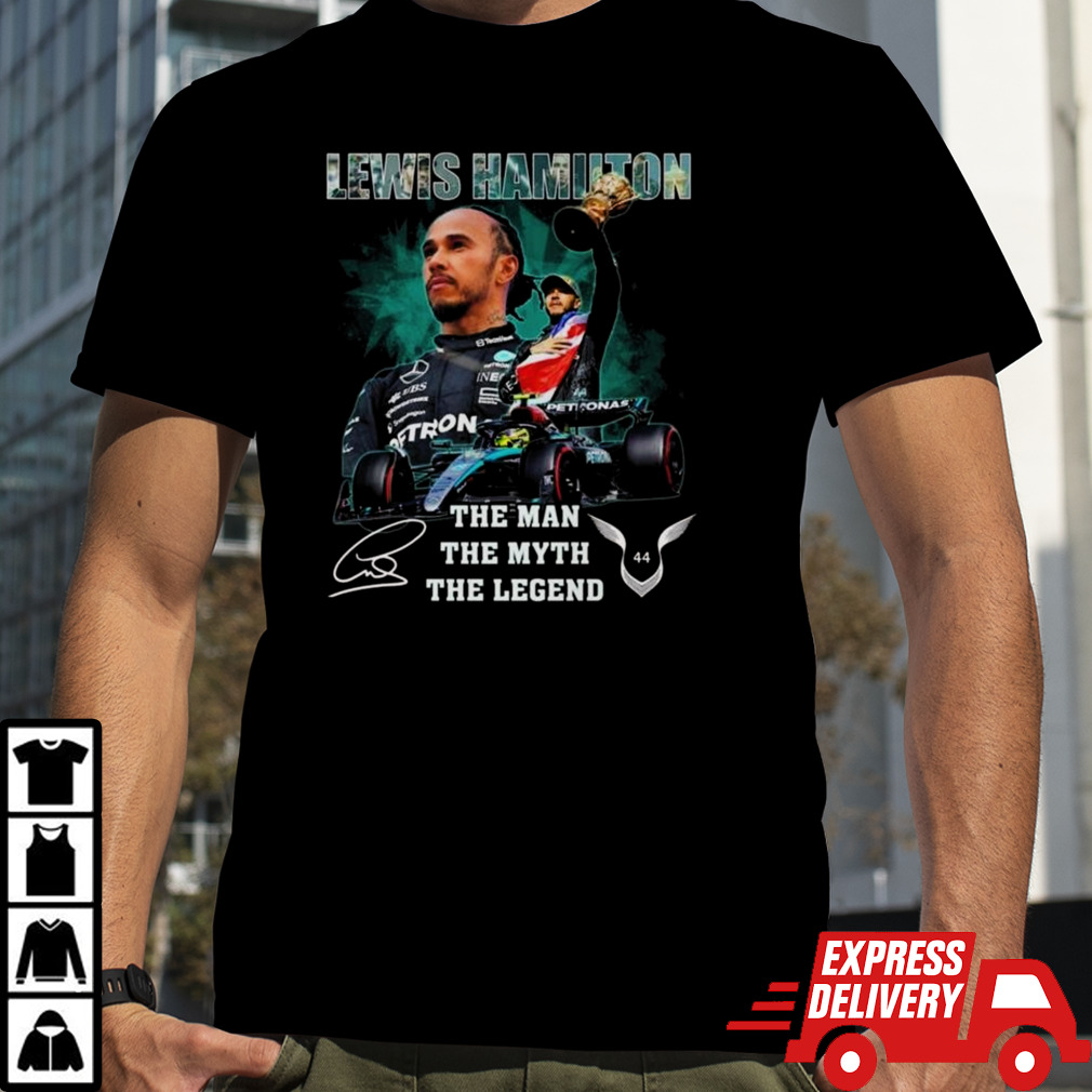 Lewis Hamilton The Man The Myth The Legend Signature T-shirt