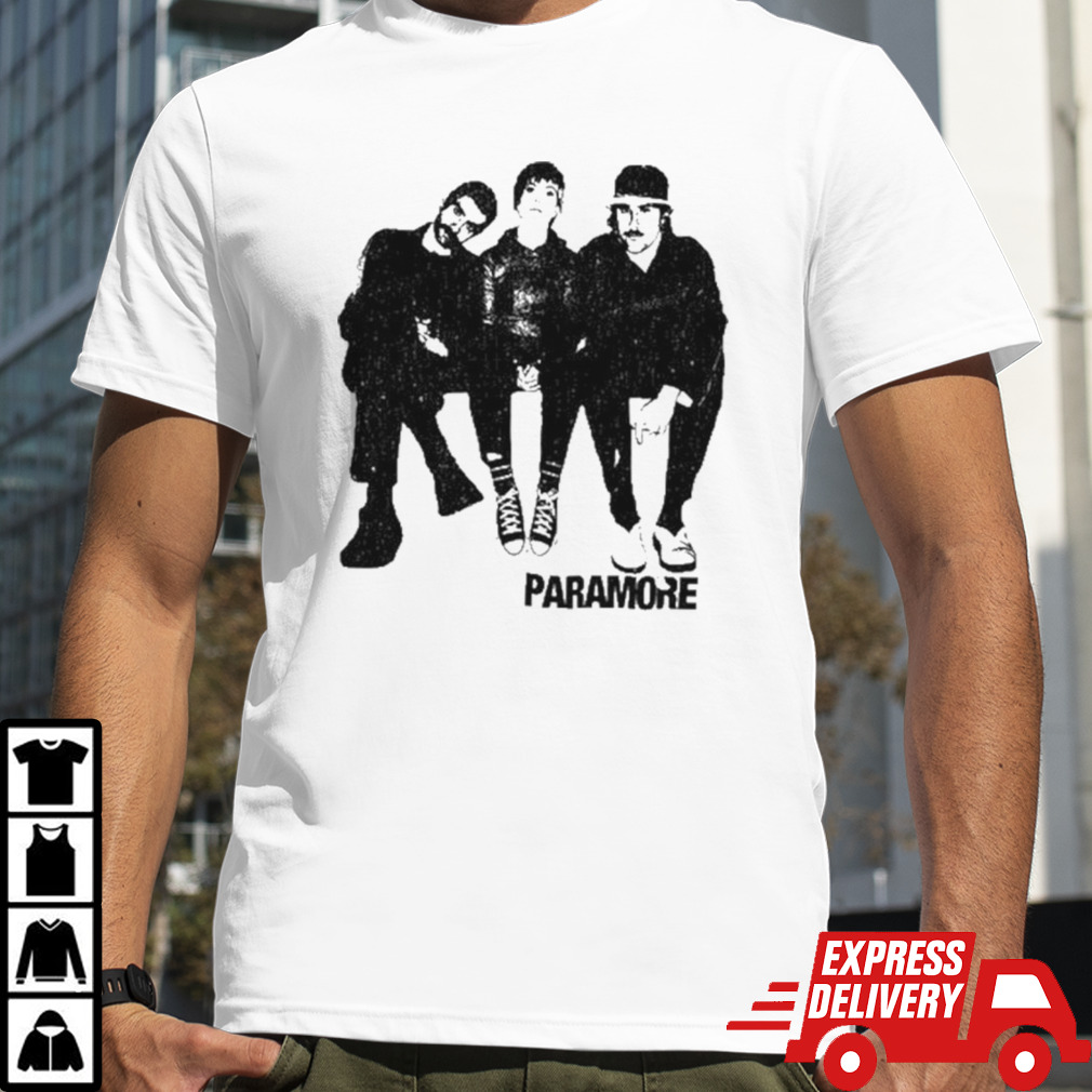 Paramore Group Photo Boyfriend Fit Girls Shirt