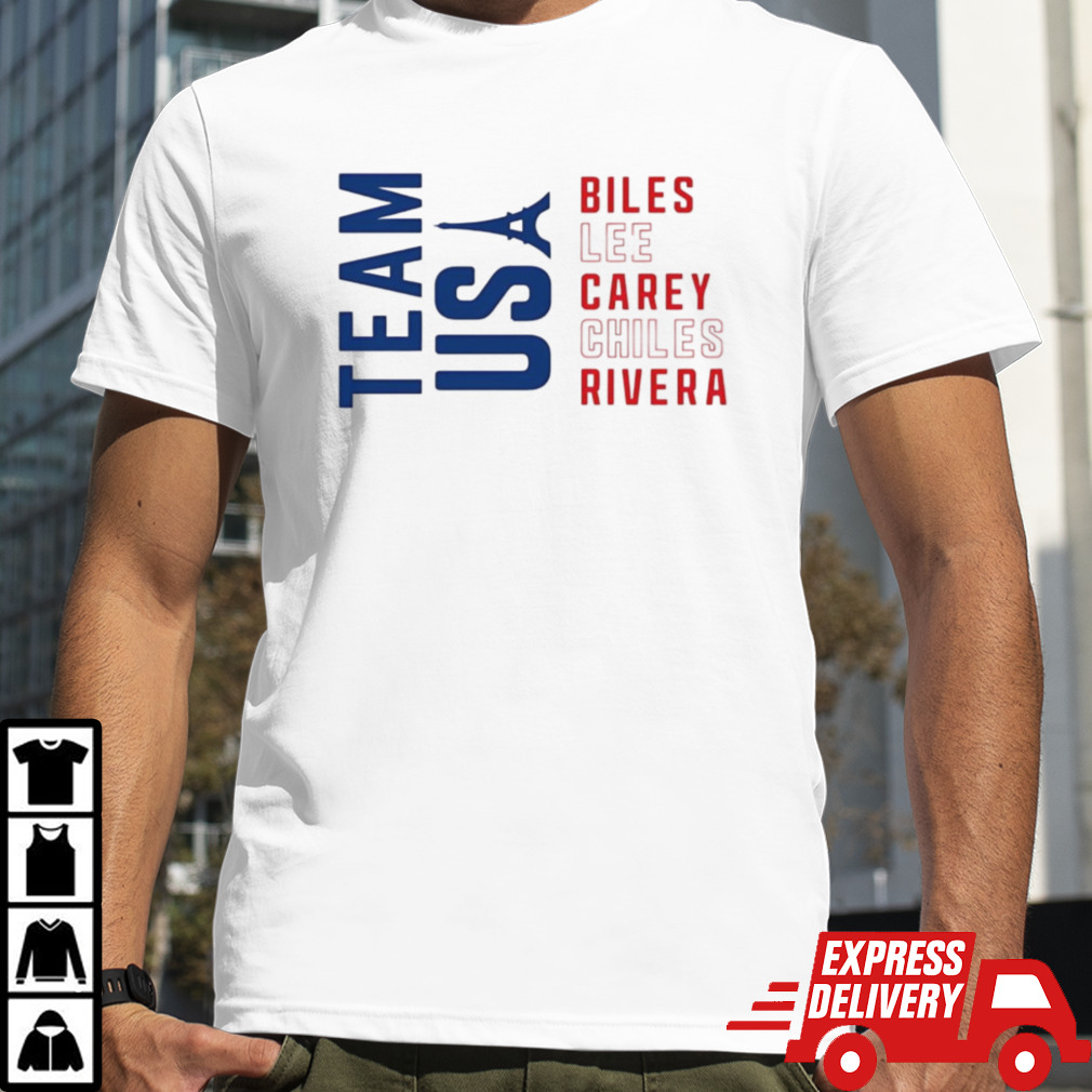 Team Usa Biles Lee Carey Chiles Rivera Shirt